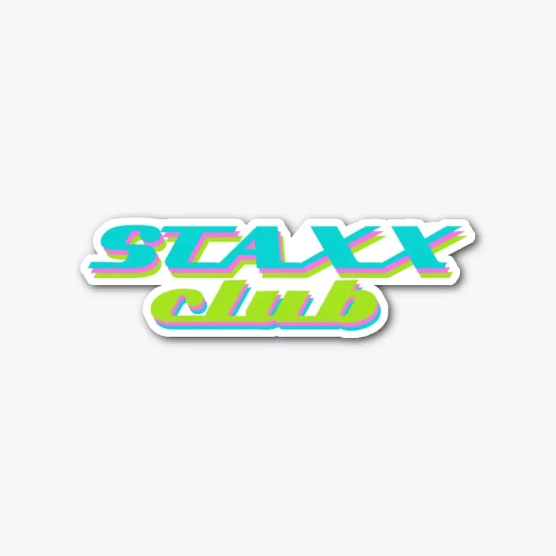 STAXX CLUB STICKER